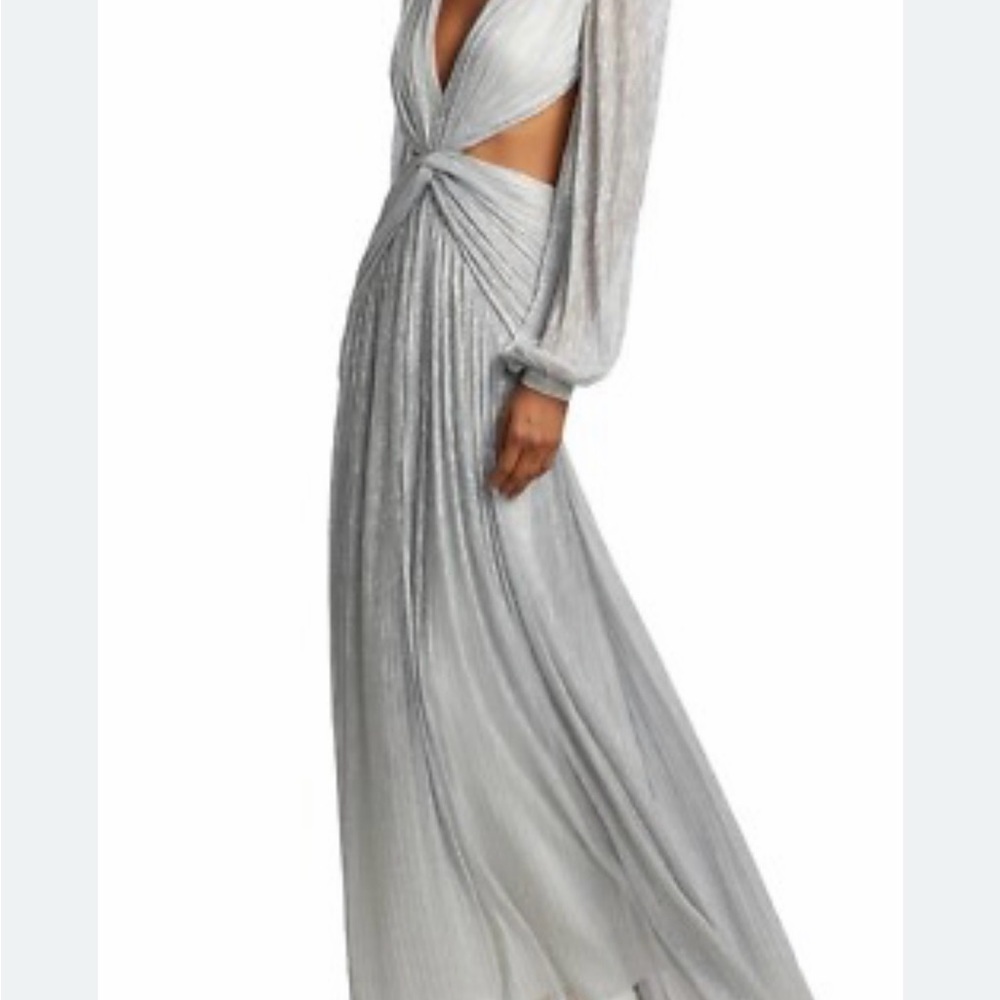 PATBO silver metallic dress - worn once - Picture 6 of 8